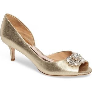 Badgley Mishka Macie Peep Toe d-Orsay pump